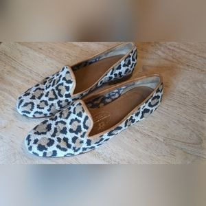 Stubbs & Wootton Jane Leopard Loafers 7.5